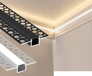 t Slot Aluminum Extrusion Recessed Drywall Plaster Led Channel Sliver Black Alu Track Ceiling LED Profile Light